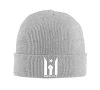 FJQWKLF Bonnet tricoté avec Drapeau de Porto Rico Resiste Boricua, Bonnet Chaud d'hiver à Revers, Bonnet pour Homme et Femme
