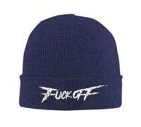 FJQWKLF Bonnet tricoté « Fuck Off », Bonnet Chaud d'hiver à Revers, Bonnet pour Homme et Femme