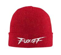 FJQWKLF Bonnet tricoté « Fuck Off », Bonnet Chaud d'hiver à Revers, Bonnet pour Homme et Femme