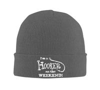 FJQWKLF Bonnet tricoté « Je suis Une prostituée Le Week-End », Bonnet Chaud d'hiver à Revers, Bonnet pour Homme et Femme