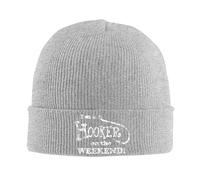 FJQWKLF Bonnet tricoté « Je suis Une prostituée Le Week-End », Bonnet Chaud d'hiver à Revers, Bonnet pour Homme et Femme