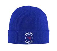 FJQWKLF Bonnet tricoté Save The Manuals, Bonnet Chaud d'hiver à Revers, Bonnet pour Homme et Femme