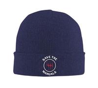 FJQWKLF Bonnet tricoté Save The Manuals, Bonnet Chaud d'hiver à Revers, Bonnet pour Homme et Femme