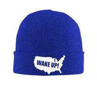 FJQWKLF Bonnet tricoté Wake Up America, Bonnet Chaud d'hiver à Revers, Bonnet pour Homme et Femme