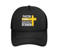 FJQWKLF Casquette d'avertissement de Pasteur Tout ce Que Vous Dites ou Faites Pourrait être utilisé dans Un Sermon Jésus 2024 Casquette de Camionneur chrétienne Casquette de Baseball