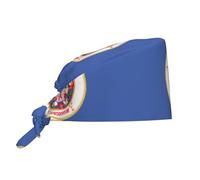 FJQWKLF Casquette de Travail aux Couleurs du Drapeau de l'État du Minnesota. Ajustable, avec Bande Respirante, en Polyester Doux Effet Peau de pêche. Idéale pour la Cuisine, Le Spa et Le Fitness.