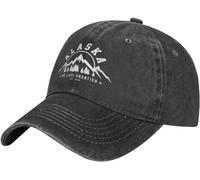 FJQWKLF Chapeau, Alaska Est 1959 Montagnes Nature Casquette de Baseball Femmes Hommes Papa Chapeau Golf Cowboy Chapeau de Camionneur Chapeau Noir