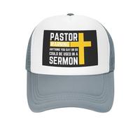 FJQWKLF Chapeau d'avertissement de Pasteur Tout ce Que Vous Dites ou Faites Pourrait être utilisé dans Un Sermon Jésus 2024 Casquette de Baseball chrétienne Casquette de Camionneur