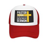 FJQWKLF Chapeau d'avertissement de Pasteur Tout ce Que Vous Dites ou Faites Pourrait être utilisé dans Un Sermon Jésus 2024 Casquette de Baseball chrétienne Casquette de Camionneur