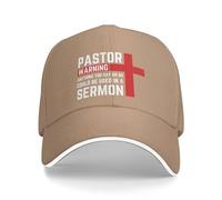 FJQWKLF Chapeau d'avertissement de Pasteur Tout ce Que Vous Dites ou Faites Pourrait être utilisé dans Un Sermon Jésus 2024 Casquette de Baseball chrétienne Casquette de Camionneur