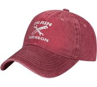 FJQWKLF Chapeau de Plombier drôle de Chirurgien de vidange, Chapeau de Golf, de Voyage, de randonnée, Cadeaux pour Femmes et Hommes, Casquette d'été Noire