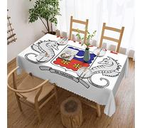 FJQWKLF Drapeau de Mayotte (Local) Nappe carrée en Dentelle Tissu Hydrofuge Toucher Chaud et Doux pour Table à Manger 137,2 x 182,9 cm