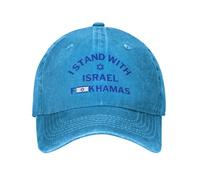 FJQWKLF Hamas Fuck Hat Hamas Support Israel Strong Free I Stand with Israel Chapeau pour Femmes Hommes Casquette de Baseball Papa Camion Chapeau