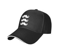 FJQWKLF Moustache! Chapeau de Camionneur, Casquette de Baseball, Chapeau de Papa pour Hommes et Femmes, Noir