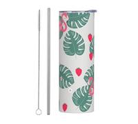 FJQWKLF Mug isotherme Flamingo Tumbler Gifts de 590 ml (20 oz) en acier inoxydable, idéal pour la voiture, le bureau, la maison et les activités de plein air.