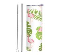 FJQWKLF Mug isotherme Flamingo Tumbler Gifts de 590 ml (20 oz) en acier inoxydable, idéal pour la voiture, le bureau, la maison et les activités de plein air.