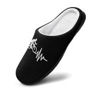 FJQWKLF Pantoufles papillons et libellules bleues lunaires, chaussures d'intérieur à enfiler pour hommes et femmes, chaudes, en coton, pour l'intérieur et l'extérieur, pointure 42.