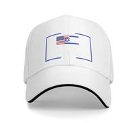 FJQWKLF Soutenez la Casquette israélienne Je suis avec Israël Chapeau Fuck Hamas Casquette F Hamas Priez pour Un Israël Libre Casquette de Baseball Strong Trucker