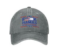 FJQWKLF Soutenez la Casquette israélienne Je suis avec Israël Chapeau Fuck Hamas Casquette F Hamas Priez pour Israël Libre Casquette de Baseball Forte