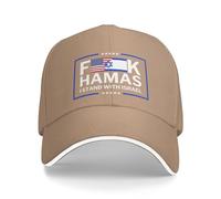 FJQWKLF Soutenez la Casquette israélienne Je suis avec Israël Chapeau Fuck Hamas Casquette F Hamas Priez pour Un Israël Libre Casquette de Baseball Strong Trucker