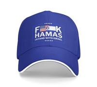 FJQWKLF Soutenez la Casquette israélienne Je suis avec Israël Chapeau Fuck Hamas Casquette F Hamas Priez pour Un Israël Libre Casquette de Baseball Strong Trucker