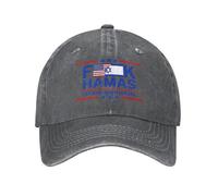 FJQWKLF Soutenez la Casquette israélienne Je suis avec Israël Chapeau Fuck Hamas Casquette F Hamas Priez pour Israël Libre Casquette de Baseball Forte