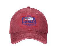 FJQWKLF Soutenez la Casquette israélienne Je suis avec Israël Chapeau Fuck Hamas Casquette F Hamas Priez pour Israël Libre Casquette de Baseball Forte