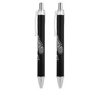FJQWKLF Stylo à bille rétractable à pointe fine de 0,5 mm, corps rond flexible pour un confort d'écriture optimal, 1 pièce