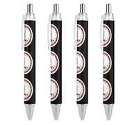 FJQWKLF Stylo à bille rétractable avec drapeau de l'État de Virginie, stylo à bille portable à encre bleue, stylos de travail pour la maison et le bureau, 1 pièce