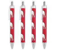 FJQWKLF Stylo à bille rétractable avec drapeau du Royaume de Siam et de la Thaïlande, pointe fine de 0,5 mm, corps rond flexible pour un confort d'écriture optimal, 1 pièce