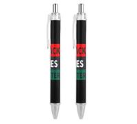 FJQWKLF Stylo à bille rétractable Black Lives Matter, pointe fine de 0,5 mm, corps rond flexible pour un confort d'écriture optimal, 1 pièce