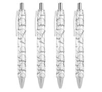 FJQWKLF Stylo à bille rétractable humoristique « Love is Volleyball » de 0,5 mm, idéal pour le travail, cadeau pour officier, unisexe, 1 pièce