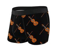 FJQWKLF Violon sous-vêtements pour Hommes Boxer Extensible Respirant