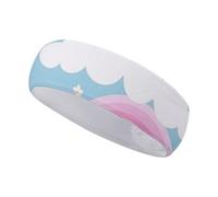 FJWKLRBV Bandeau de sport arc-en-ciel à motif répété imprimé bandeau large bandeau de sport pour course à pied, yoga, vie quotidienne, entraînement unisexe