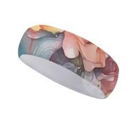 FJWKLRBV Bandeau de sport avec imprimé rose dans une bouteille - Bandeau large - Bandeau de sport pour la course à pied, le yoga, la vie quotidienne - Unisexe