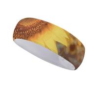 FJWKLRBV Bandeau de sport avec imprimé tournesol - Large bandeau de sport pour la course à pied, le yoga, la vie quotidienne - Unisexe