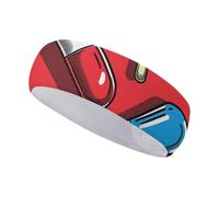FJWKLRBV Bandeau de sport avec motif pilule rouge imprimé bandeau large bandeau de sport pour course à pied, yoga, vie quotidienne, entraînement unisexe