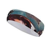 FJWKLRBV Bandeau de sport beau papillon imprimé bandeau large bandeau de sport pour course à pied, yoga, vie quotidienne, entraînement unisexe