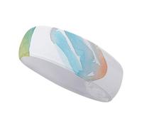 FJWKLRBV Bandeau de sport bleu à motif fondant imprimé bandeau large bandeau de sport pour course à pied, yoga, vie quotidienne, entraînement unisexe