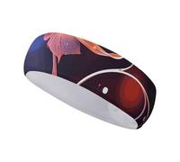 FJWKLRBV Bandeau de sport cool décoratif imprimé fleurs bandeau large bandeau de sport pour course à pied, yoga, vie quotidienne, entraînement unisexe