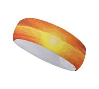 FJWKLRBV Bandeau de sport imprimé mer et coucher de soleil bandeau large bandeau de sport pour course à pied, yoga, vie quotidienne, entraînement unisexe