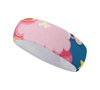 FJWKLRBV Bandeau de sport « Sleep on The Moon » - Imprimé - Bandeau large - Pour la course à pied, le yoga, la vie quotidienne - Unisexe