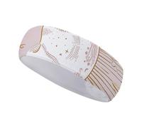 FJWKLRBV Bandeau de sport style lune Clipart Style imprimé Bandeau large Bandeaux de sport pour course à pied yoga vie quotidienne entraînement unisexe