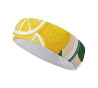 FJWKLRBV Bandeau de sport vert style imprimé bandeau large bandeau de sport pour course à pied, yoga, vie quotidienne, entraînement unisexe