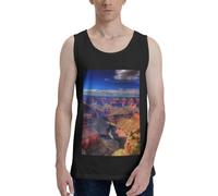 FJWSLCH Beauty Grand Canyon Débardeur pour homme, coupe classique, sans manches, chemise de sport à séchage rapide, t-shirt d'été, noir, Taille M