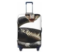 FJWSLCH Cobra Snake Housse de bagage pour valise, approuvée par la TSA, élastique, anti-rayures, housse de protection lavable pour bagages de 45,7 à 81,3 cm, Noir , S