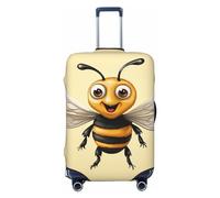 FJWSLCH Honey Bee Housse de bagage pour valise, approuvée par la TSA, élastique, anti-rayures, housse de protection lavable pour bagages de 45,7 à 81,3 cm, Noir , S