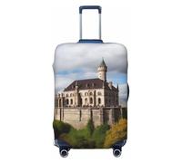 FJWSLCH Monuments historiques de l'Arménie Housse de bagage pour valise, approuvée par la TSA, élastique, anti-rayures, housse de protection lavable, convient aux bagages de 45,7 à 81,3 cm, Noir , S