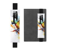 FJWSLCH Porte-stylo réglable avec bande élastique - En cuir synthétique - Pochette pour stylo - Pour journaux - Perroquet volant - Peut contenir 2 à 3 stylos - Noir, Noir , Taille unique