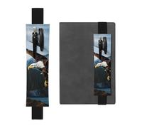 FJWSLCH Porte-stylo réglable avec bande élastique - En cuir synthétique - Pochette pour stylo - Pour journal intime - Aigle à la chasse - Peut contenir 2 à 3 stylos - Noir, Noir , Taille unique